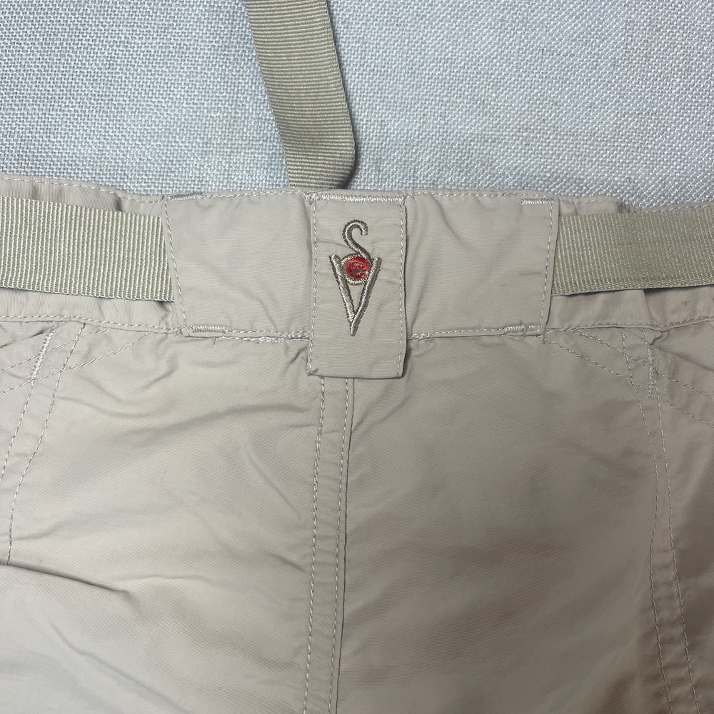 SCOTTeVEST Shorts Men's 40 Khaki TEC Belted Pockets Outdoors Nylon 7" Inseam - Picture 9 of 13